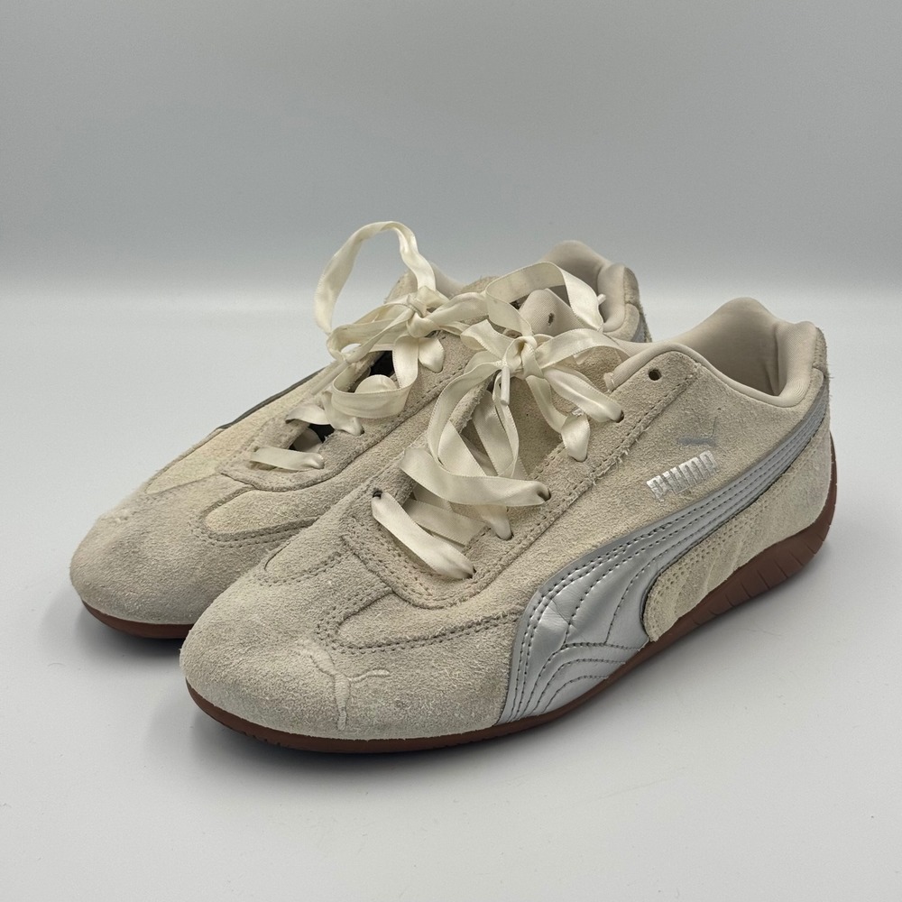Puma Oatmeal Beige Speedcat Suede Sneakers 6 NO BOX